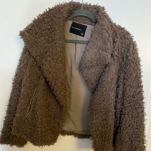 Brown teddy bear coat